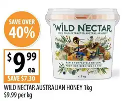 Supabarn Wild nectar australian honey offer