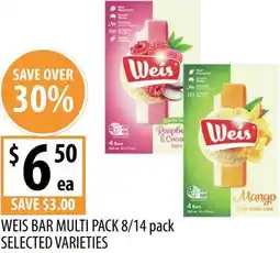 Supabarn Weis bar multi pack offer