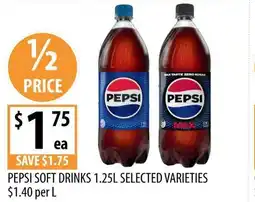 Supabarn Pepsi soft drinks offer