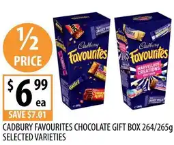 Supabarn Cadbury favourites chocolate gift box offer