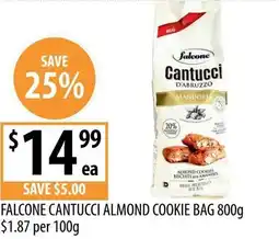 Supabarn Falcone cantucci almond cookie bag offer
