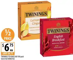 Supabarn Twinings tea bags offer