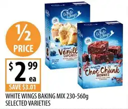 Supabarn White wings baking mix offer