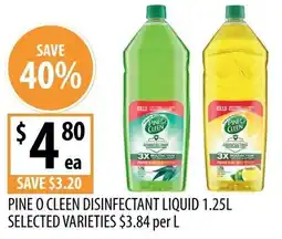 Supabarn Pine o cleen disinfectant liquid offer