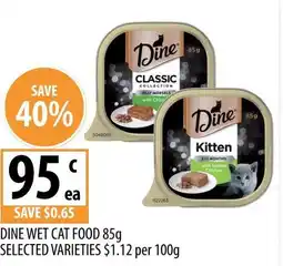 Supabarn Dine wet cat food offer