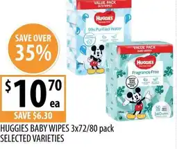 Supabarn Huggies baby wipes offer