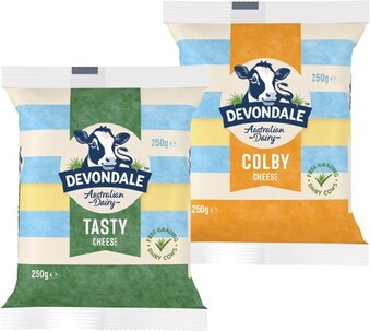 IGA Devondale Tasty or Colby Block Cheese 250g offer