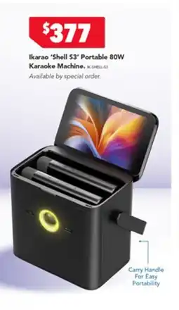 Harvey Norman Ikarao Shell S3 Portable offer