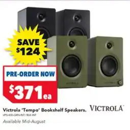 Harvey Norman Victrola Tempo Bookshelf Speakers offer