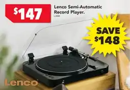 Harvey Norman Lenco Semi-Automatic Record Player offer