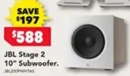 Harvey Norman JBL Stage 2 10" Subwoofer offer