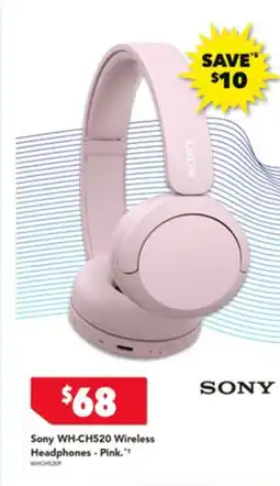 Harvey Norman Sony Wireless Headphones offer