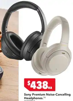 Harvey Norman Sony Premium Noise-Cancelling Headphones offer