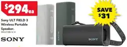 Harvey Norman Sony ULT FIELD 3 Wireless Portable Speaker offer
