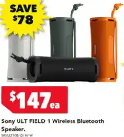 Harvey Norman Sony ULT FIELD 1 Wireless Bluetooth Speaker offer