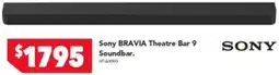 Harvey Norman Sony BRAVIA Theatre Bar 9 Soundbar offer