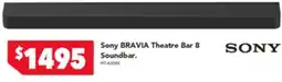 Harvey Norman Sony BRAVIA Theatre Bar 8 Soundbar offer