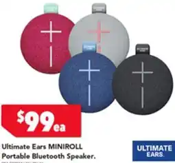 Harvey Norman Ultimate Ears MINIROLL Portable Bluetooth Speaker offer