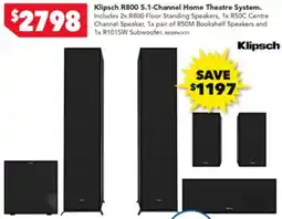 Harvey Norman Klipsch R800 5.1-Channel Home Theatre System offer