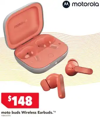 Harvey Norman moto buds Wireless Earbuds offer