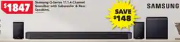 Harvey Norman Samsung Q-Series 11.1.4-Channel Soundbar with Subwoofer & Rear Speakers offer