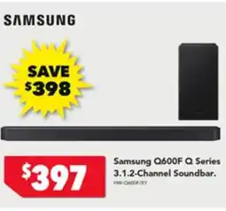 Harvey Norman Samsung Q600F Q Series 3.1.2-Channel Soundbar offer