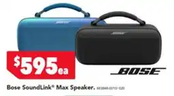 Harvey Norman Bose SoundLink Max Speaker offer