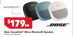 Harvey Norman Bose SoundLink Micro Bluetooth Speaker offer