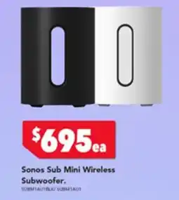 Harvey Norman Sonos Sub Mini Wireless Subwoofer offer