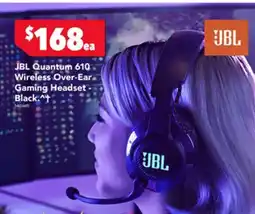 Harvey Norman JBL Quantum 610 Wireless Over-Ear Gaming Headset - Black offer