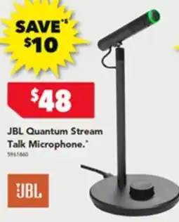 Harvey Norman JBL Quantum Stream Talk Microphone offer