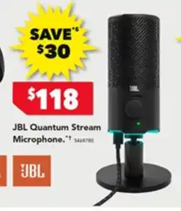 Harvey Norman JBL Quantum Stream Microphone offer