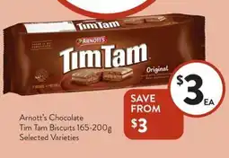 Foodworks Arnott's Chocolate Tim Tam Biscuits offer