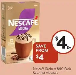 Foodworks Nescafé Sachets offer