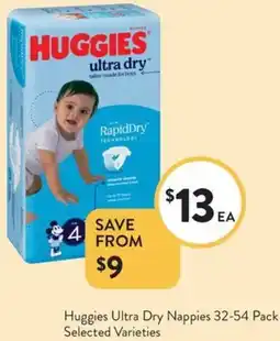 Foodworks Huggies Ultra Dry Nappies offer