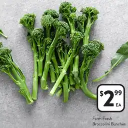 Foodworks Farm Fresh Broccolini Bunches offer