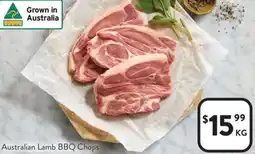 Foodworks Australian Lamb BBQ Chops offer