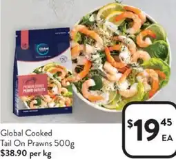 Foodworks Global Cooked Tail On Prawns offer