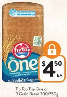 Foodworks Tip Top The One or 9 Grain Bread offer