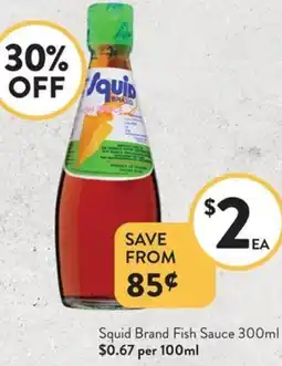 Foodworks Squid Brand Fish Sauce offer