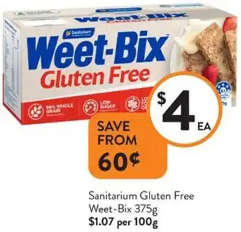 Foodworks Sanitarium Gluten Free Weet-Bix offer