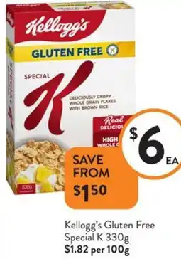 Foodworks Kellogg's Gluten Free Special K offer