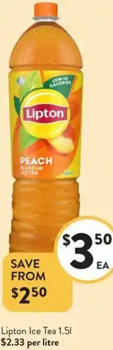 Foodworks Lipton Ice Tea offer