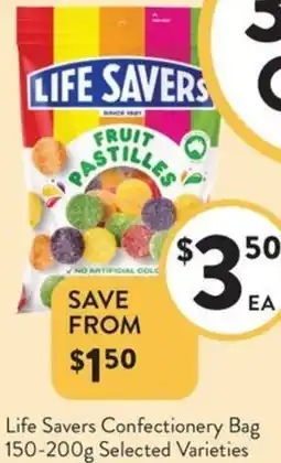 Foodworks Life Savers Confectionery Bag offer