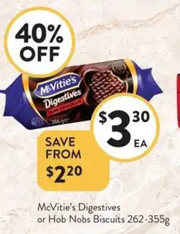 Foodworks McVitie's Digestives or Hob Nobs Biscuits offer