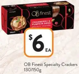 Foodworks OB Finest Specialty Crackers offer