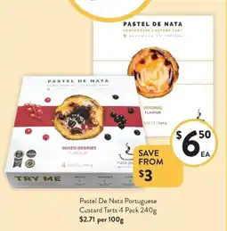 Foodworks Pastel De Nata Portuguese Custard Tarts offer