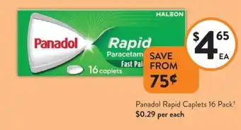 Foodworks Panadol Rapid Caplets offer