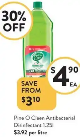Foodworks Pine O Cleen Antibacterial Disinfectant offer
