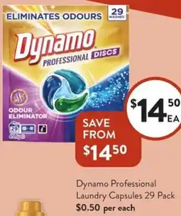 Foodworks Dynamo Professional Laundry Capsules offer